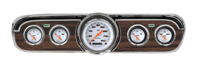 Velocity Series White 1965-66 Mustang Package MU65VSW00 for 1965-1966 Mustang dash gauge cluster