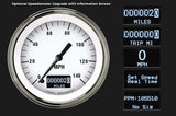 White Hot 1965-66 Mustang Package MU65WH00 for 1965-1966 Mustang dash gauge cluster