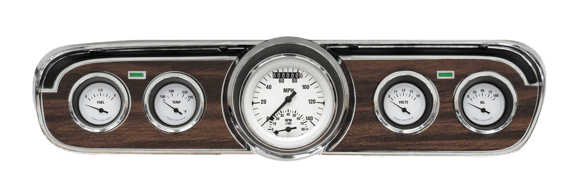 White Hot 1965-66 Mustang Package w/ Ultimate MU65WH35 for 1965-1966 Mustang dash gauge cluster