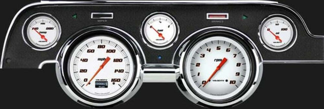 Velocity White 1967-68 Mustang MU67DVSW for 1967-1968 Mustang black