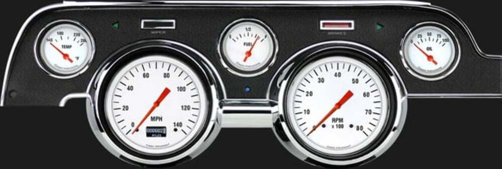 White Hot 1967-68 Mustang MU67DWH for 1967-1968 Mustang black