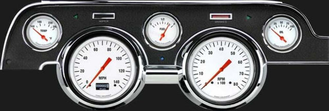 White Hot 1967-68 Mustang MU67DWH for 1967-1968 Mustang black