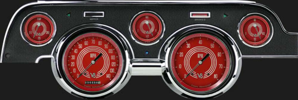 V8 Red Steelie 1967-68 Mustang MU67V8RS for 1967-1968 Mustang