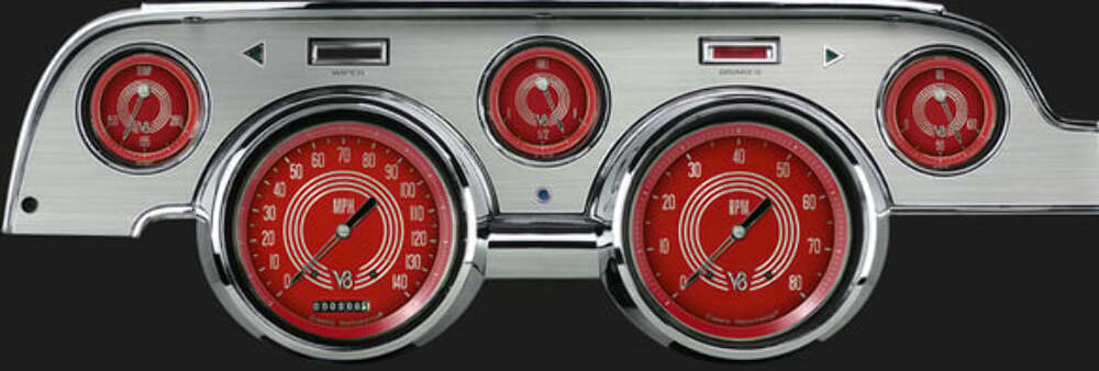 V8 Red Steelie 1967-68 Mustang MU67V8RSBA for 1967-1968 Mustang