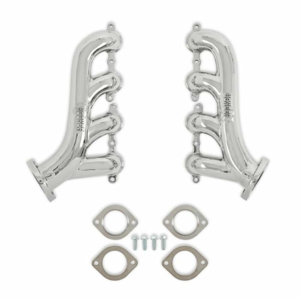 Hooker BlackHeart Multi-Fit-2.50 In. Outlet-Gen Iii/Iv Chevrolet Ls Swap Exhaust Manifolds-8503-1HKR for Chevy black polished stainless steel shorty