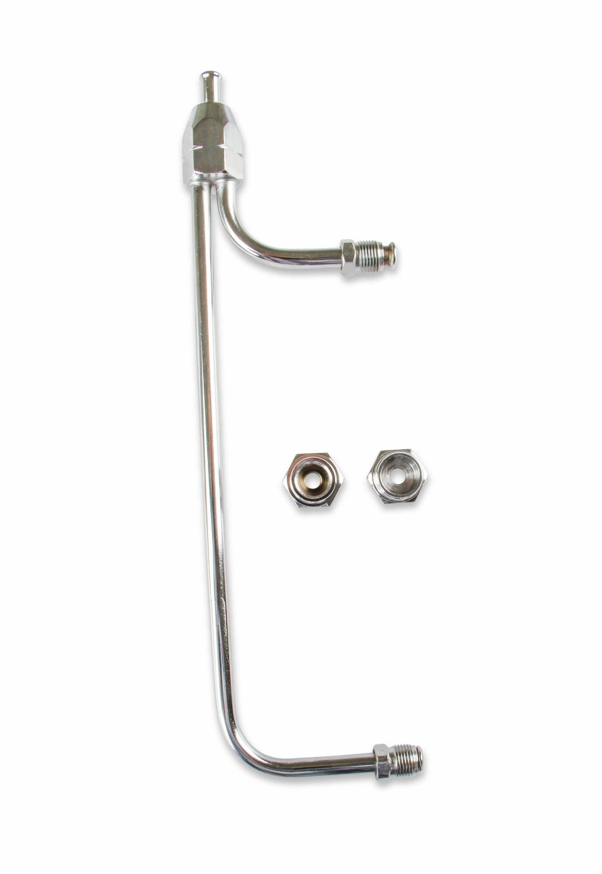 Mr. Gasket new fuel inlet kit dual feed 4 barrel Holley carburetor for Holley 4150 carburetors chrome steel 1552
