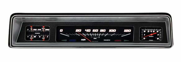 Velocity Black 1966-67 Nova Package NO66VSB for 1966-1967 Nova dash gauge cluster