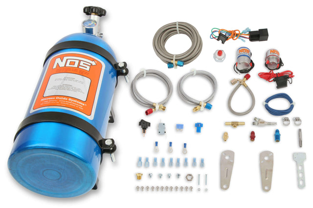 NOS nitrous system universal -4AN 10 lb stainless steel blue red wet 05131NOS