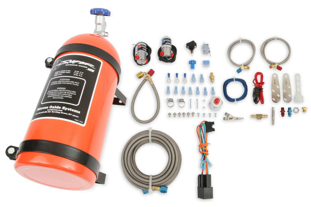 NOS sniper multi-fit wet nitrous kit -4AN 10 lb stainless steel plate EFI 07005NOS