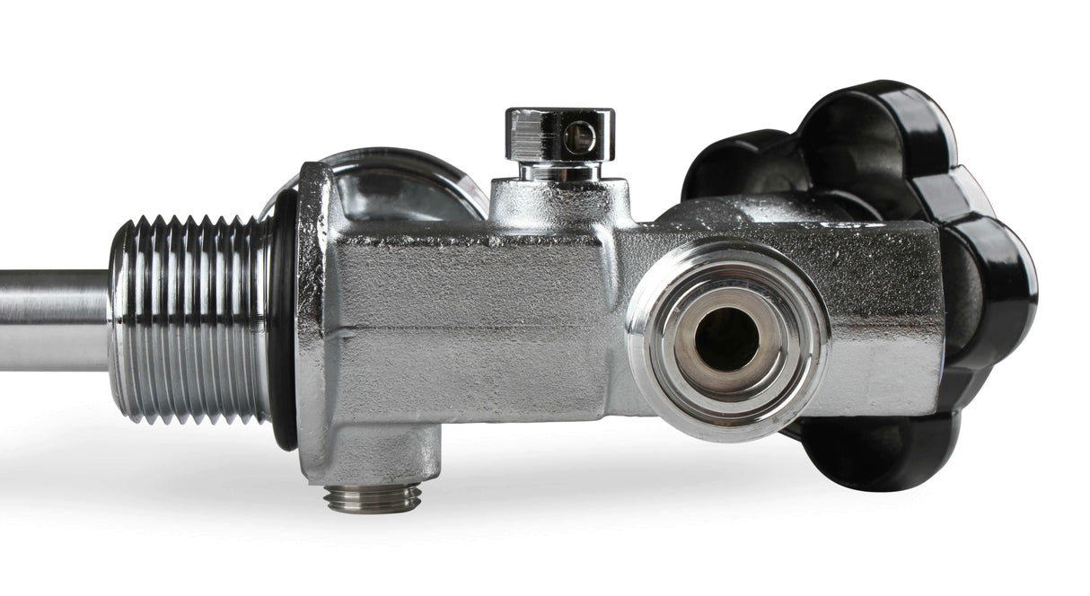 NOS 10 lb. bottlesuper hi-flow valve assembly w/siphontube and bluegauge 16137ANOS 100 foot stainless steel black 2493