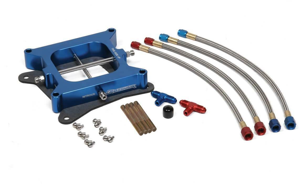 NOS pro crosshair nitrous plate kit blue wet carbureted 12566NOS