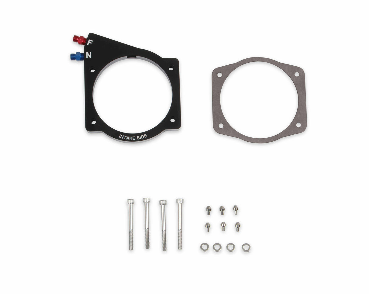 NOS nitrous wet plate kit conversion 102mm FAST or 105mm MSD intake black EFI 13437NOS