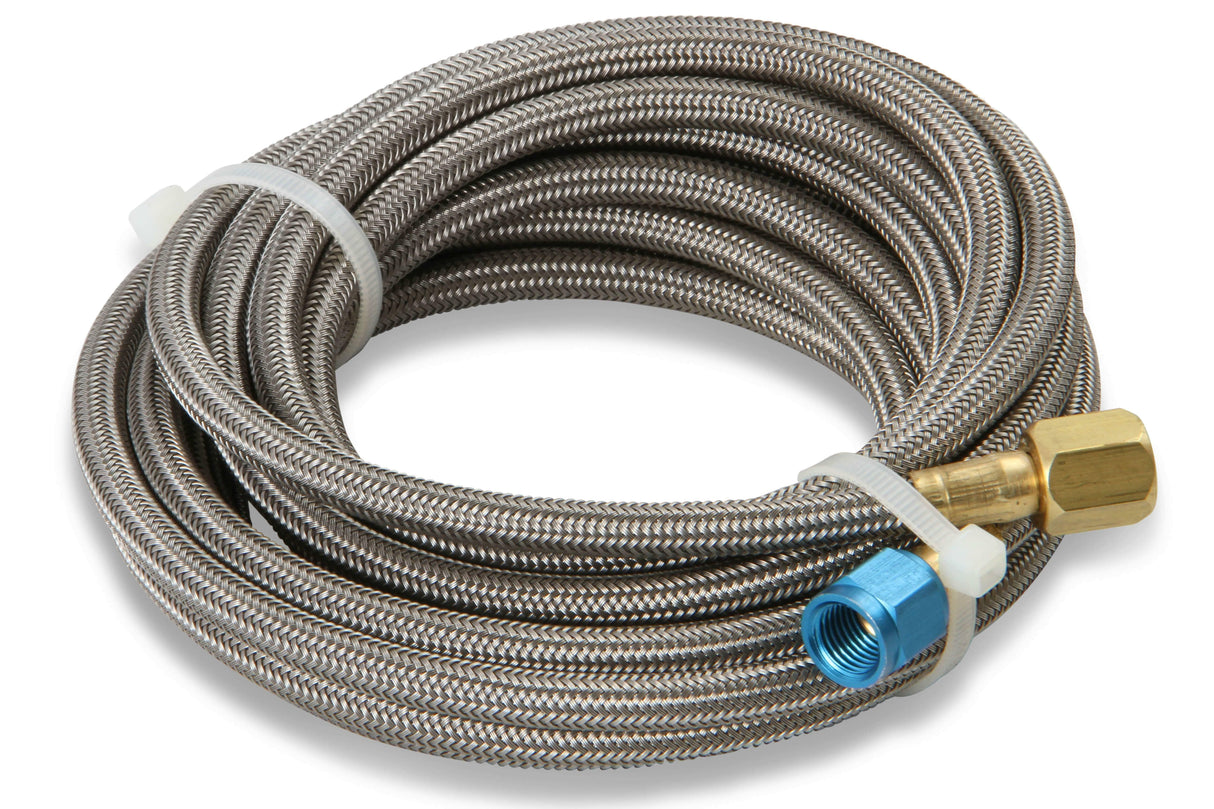 NOS stainless steel braided hose -4AN 14-foot blue 14 foot PTFE lined 15295NOS