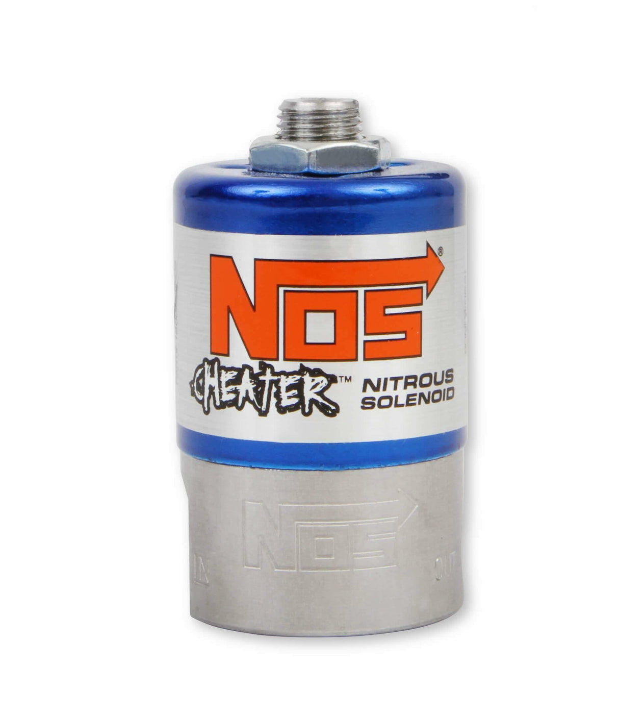NOS 18000 cheater nitrous solenoid stainless steel blue purge