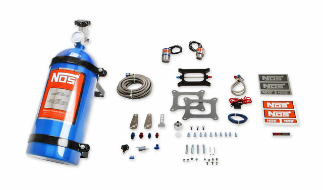 NOS big shot nitrous system Holley 4150 flange) -6AN 10 lb blue wet plate single stage 02101NOS