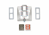NOS blower injector plate, polished finish, red and blue plumbing - 13350-CNOS black wet