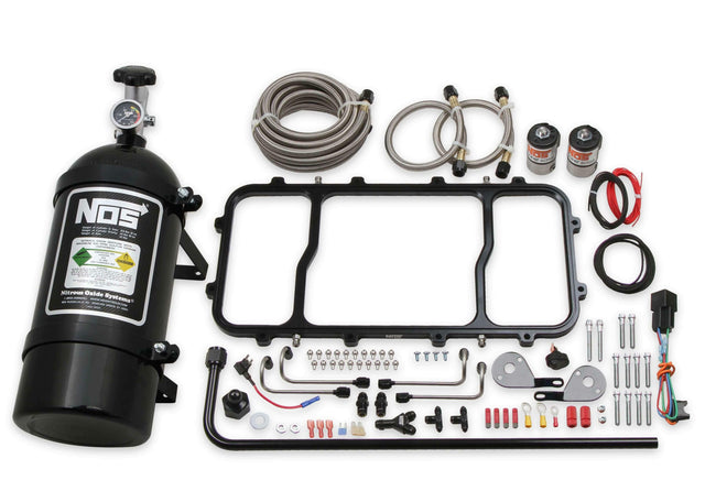 NOS dry nitrous plate system for Holley LS hi ram intake manifoldblack 05500BNOS 10 lb clear single stage 2493