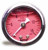NOS fuel pressure gauge red black plate 15905NOS
