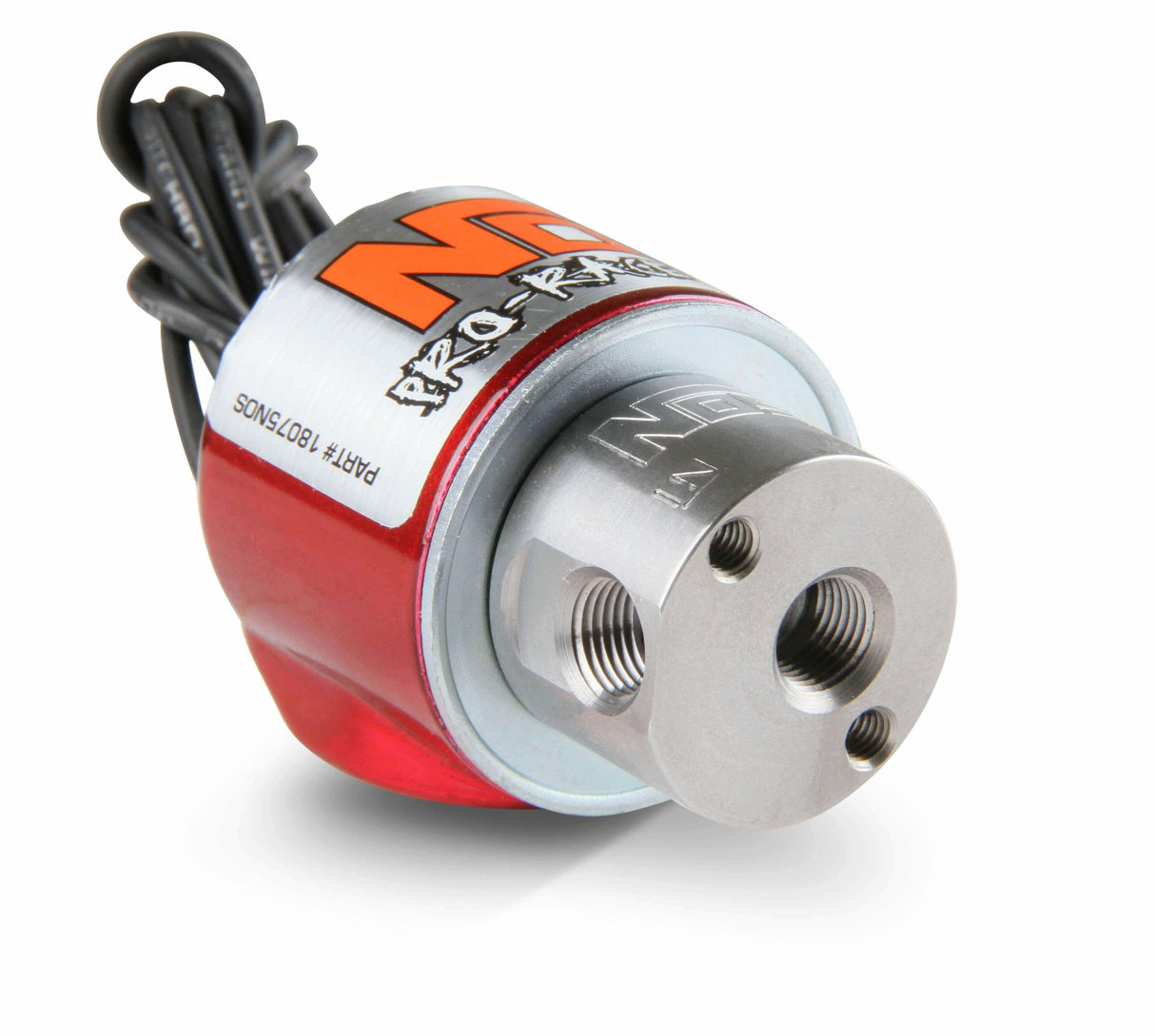 NOS fuel solenoid - red stainless steel black purge 18075NOS