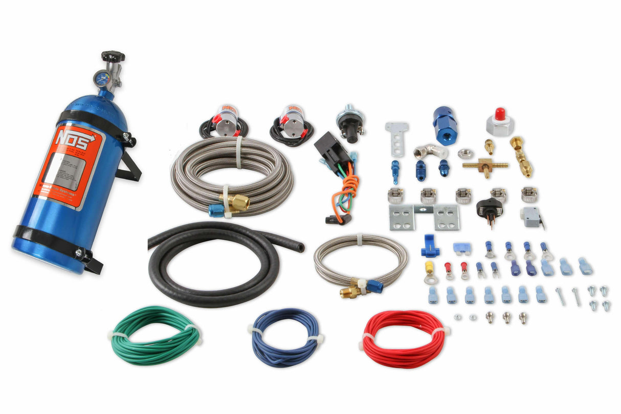 NOS import nitrous system dry design 10 lb blue solenoid 05122NOS