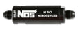 NOS in-line hi-flow nitrous filter, 6AN - black -6AN stainless steel solenoid 15556NOS