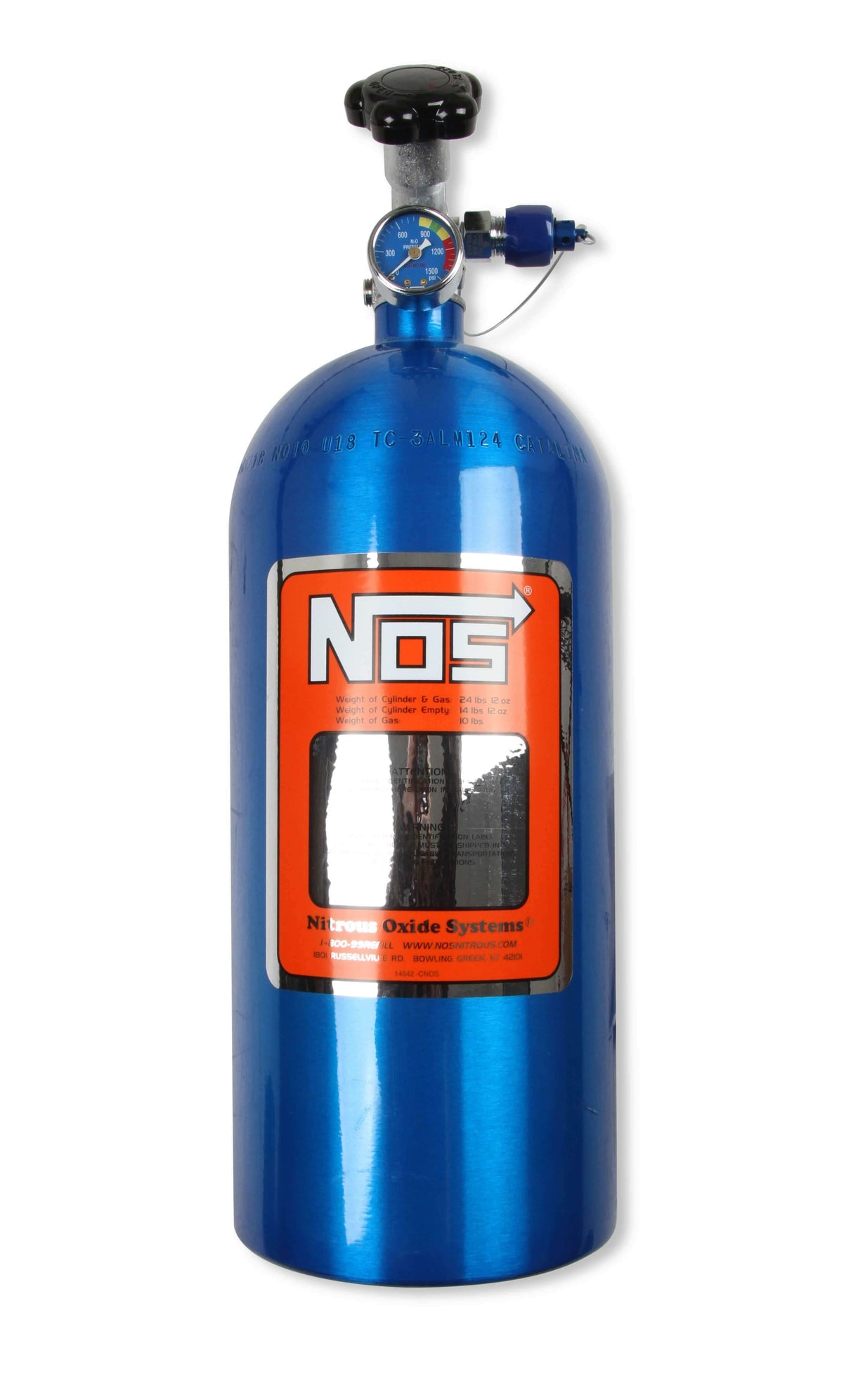 NOS nitrous bottle - 14745-TPINOS 10 lb blue