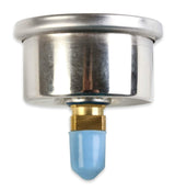 NOS nitrous gauge w/ adapter stainless steel blue black 15924NOS