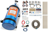 NOS nitrous oxide systems pro race fogger professional system 10 lb stainless steel braided hose blue wet single stage 2493