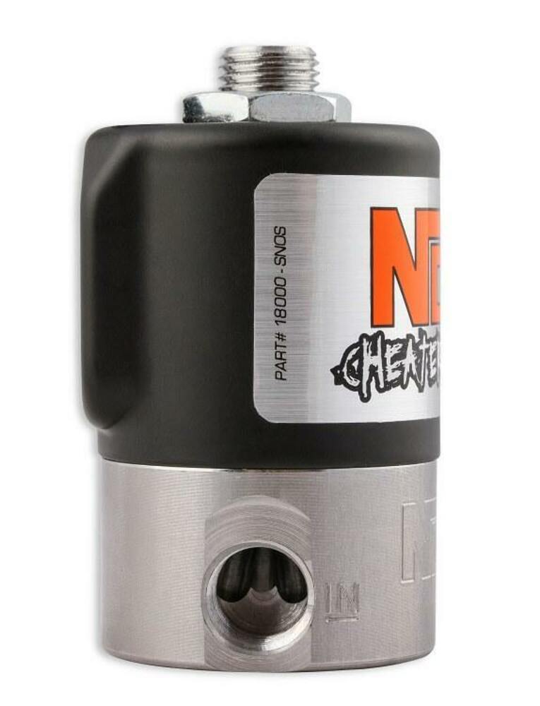 NOS nitrous solenoid - black - 18000BNOS stainless steel blue purge 2493