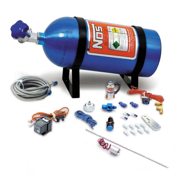 NOS ntimidator illuminated LED purge kit with 10 lb bottle 4 foot blue solenoid 16029NOS