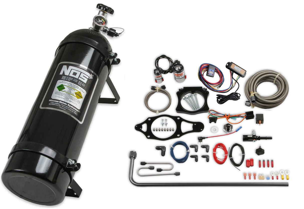 NOS plate wet nitrous system - GM - 05219BNOS -6AN 10 lb blue black 2493