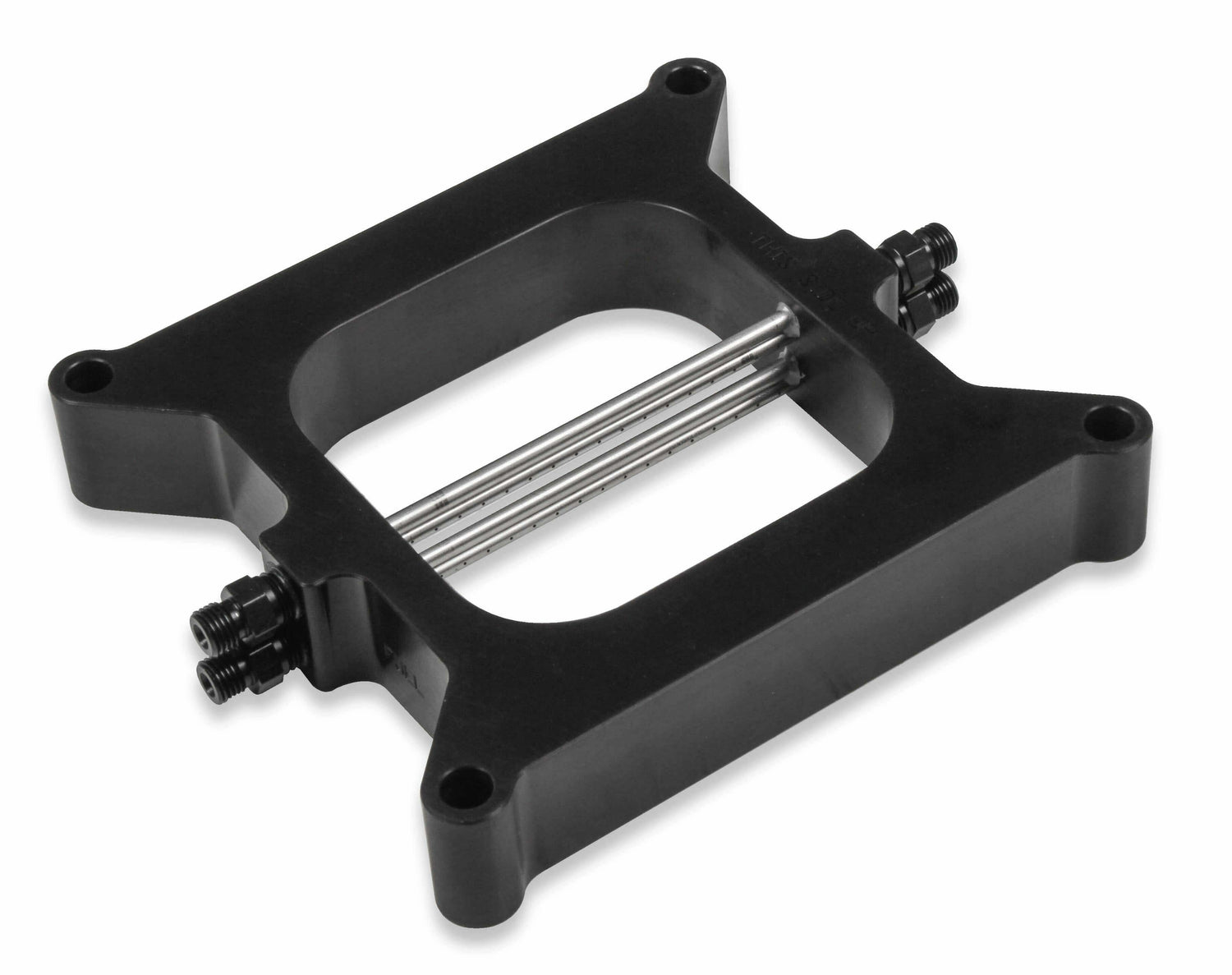 NOS pro two-stage wet nitrous system for 4150 4barrel carburetor-black 02301BNOS -6AN 10 lb plate dual stage