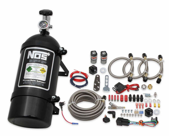 NOS single fogger wet nitrous system - Ford - 06018BNOS -4AN 10 lb stainless steel black plate 2493