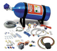 NOS single fogger wet nitrous system - multi-fit -4AN 10 lb stainless steel blue red 05135NOS