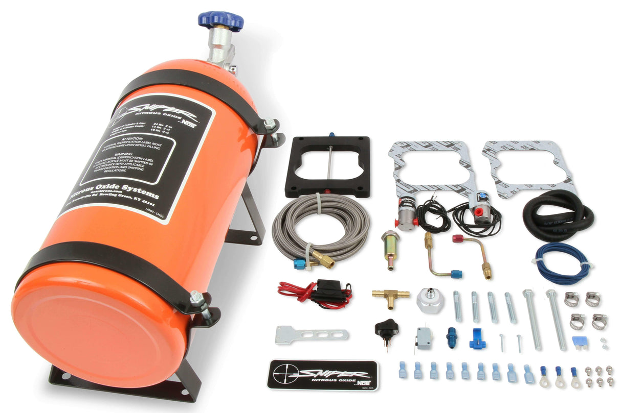 NOS sniper wet nitrous plate kit - quadrajet 195 lb solenoid 07004NOS