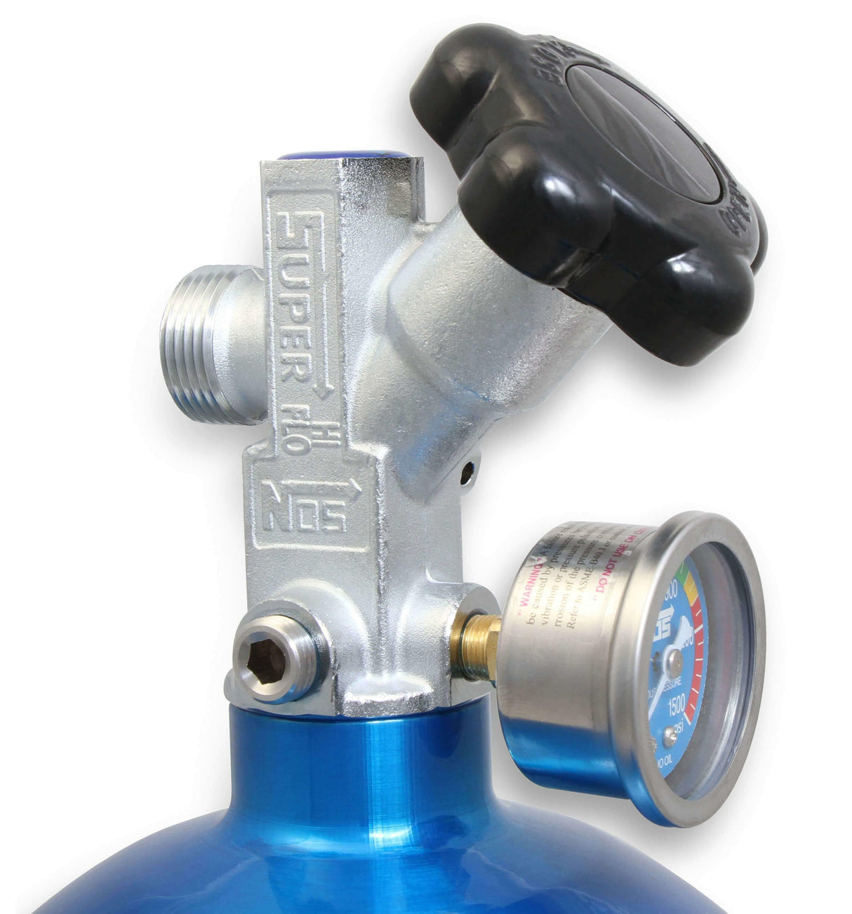 NOS sportsman fogger nitrous system - 05040-FINOS 10 lb braided hose blue wet carbureted EFI