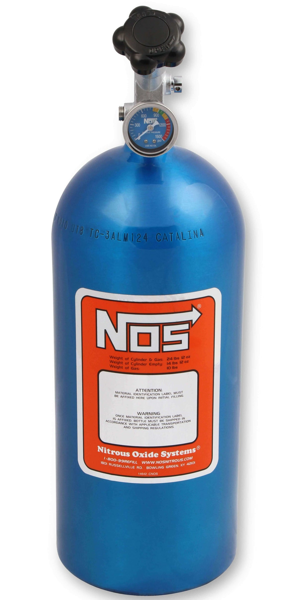 NOS sportsman fogger nitrous system - 05040-FINOS 10 lb braided hose blue wet carbureted EFI