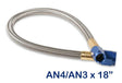 t NOS Stainless Steel Braided Hose -4AN to -3AN 18 Blue - 15345NOS NOS