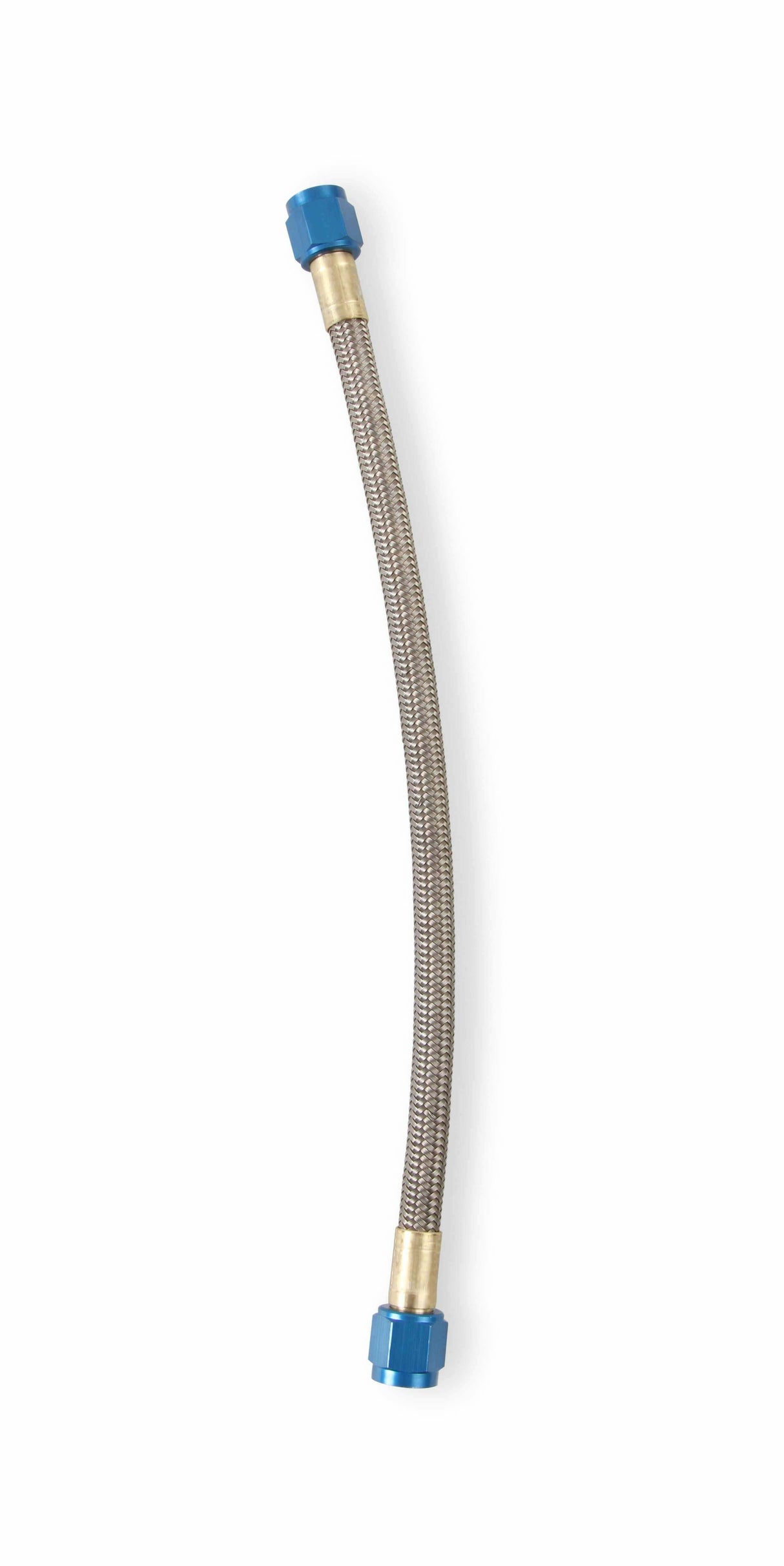 NOS stainless steel braided hose -6AN 1-foot blue 1 foot PTFE lined 15400NOS