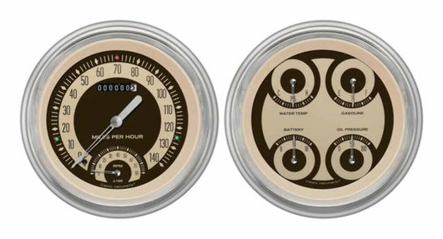 Nostalgia VT 1951-52 Chevy Car Package CH51NT62 dash gauge cluster