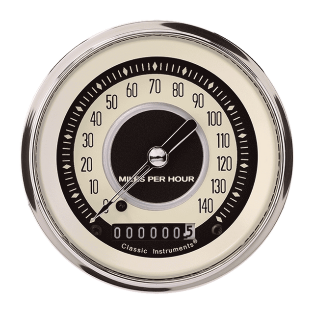 Nostalgia VT 3 3/8" Speedometer NT55SHC
