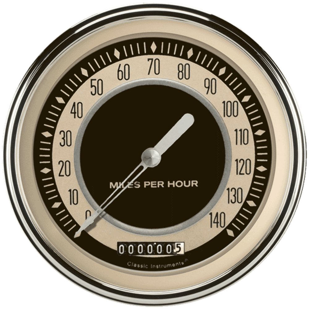 t Nostalgia VT 4 5/8" Speedometer NT56SLC Classic Instruments