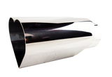 2.5" ID/4" OUT/9.5" Heart Shape Exhaust Tip Polished Chrome NT-HEART-SCP