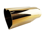 2.5" ID/4" OUT/9.5" Heart Shape Exhaust Tip Gold NT-HEART-SGD