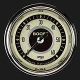 Nostalgia VT 2 1/8" Boost Gauge, 60 psi NT143SHC