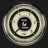 Nostalgia VT 2 1/8" Fuel Pressure Gauge, 15 psi NT145SHC
