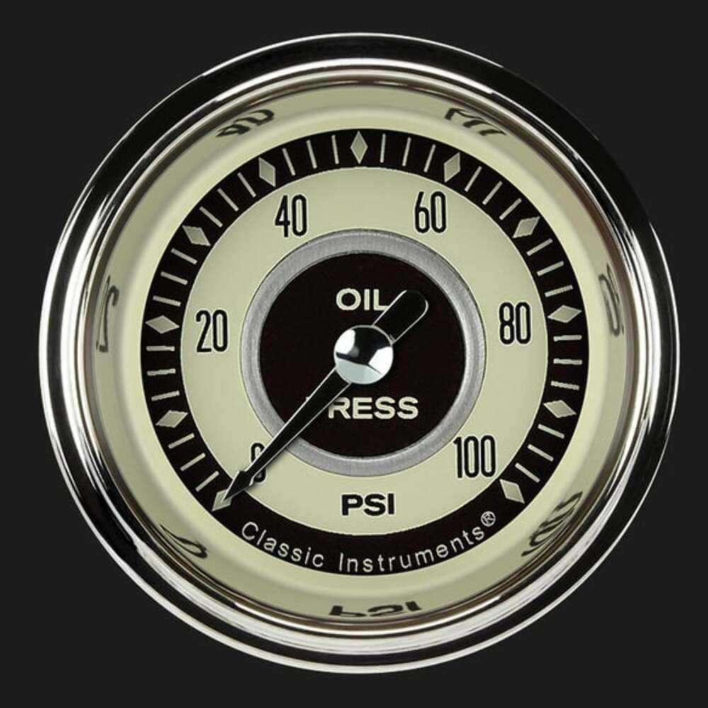 Nostalgia VT 2 1/8" Oil Pressure Gauge NT181SHC