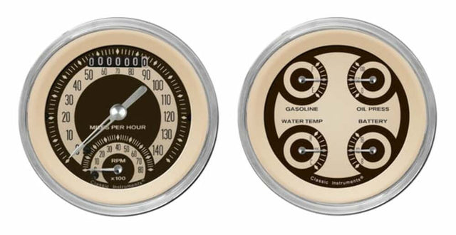 Classic Instruments analog speedometer gauge black