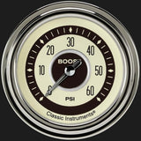 Nostalgia VT 2 5/8" Boost Gauge, 60 psi NT343SLC