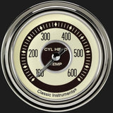 Nostalgia VT 2 5/8" Cylinder Head Temp. Gauge NT397SLC